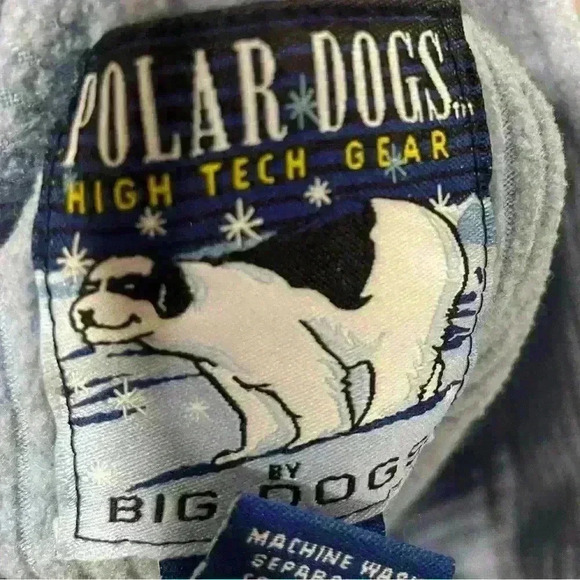 Men’s Polar Dogs Blue Ribbed Quarter Zip Pullover - Size L - Picture 6 of 8